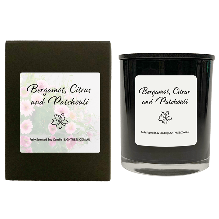 Scented Soy Candle - Bergamot Citrus and Patchouli