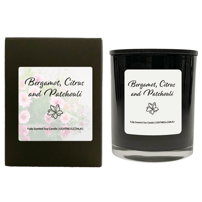 Scented Soy Candle - Bergamot Citrus and Patchouli