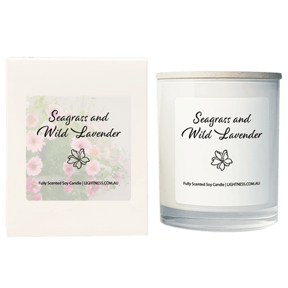 Scented Soy Candle - Seagrass & Wild Lavender