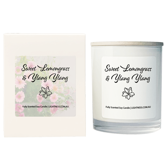 Scented Soy Candle - Sweet Lemongrass & Ylang Ylang