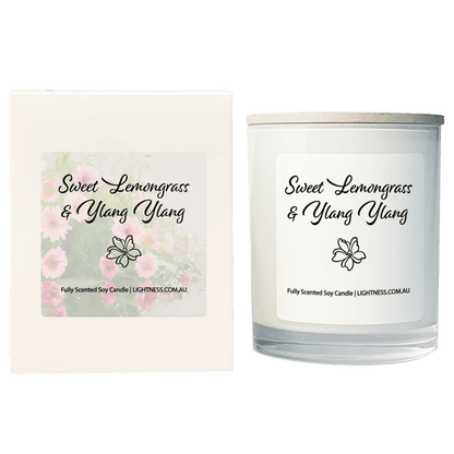 Scented Soy Candle - Sweet Lemongrass & Ylang Ylang