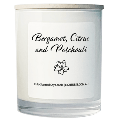 Scented Soy Candle - Bergamot Citrus and Patchouli