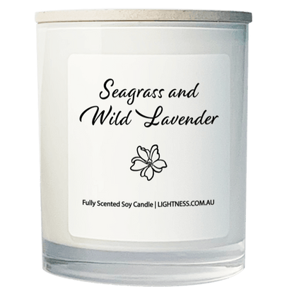 Scented Soy Candle - Seagrass & Wild Lavender