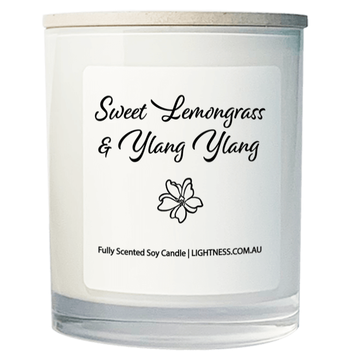 Scented Soy Candle - Sweet Lemongrass & Ylang Ylang